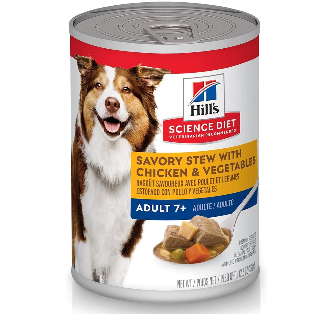 HILLS-SCIENCE-DIET-ADLT-7-CHICKEN-VEG-CAN-DOG-FD-12OZX12