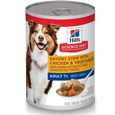 HILLS-SCIENCE-DIET-ADLT-7-CHICKEN-VEG-CAN-DOG-FD-12OZX12