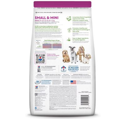 HILLS-SCIENCE-DIET-SENIOR-SM-MINI-CHCKN-RICE-DRY-DOG-FD-12B