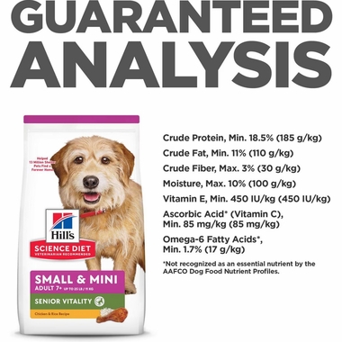 HILLS-SCIENCE-DIET-SENIOR-SM-MINI-CHCKN-RICE-DRY-DOG-FD-12B