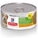 Hill's Science Diet Adult 7+ Small & Mini Senior Vitality Chicken & Vegetable Stew Canned Dog Food, 5.5-oz, case of 24