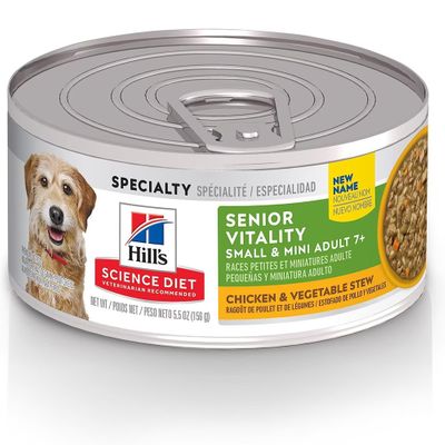 HILLS-SCIENCE-DIET-ADLT-7-SM-MINI-SENIOR-CHICKEN-VEG-CAN-DOG-FD-5OZX24