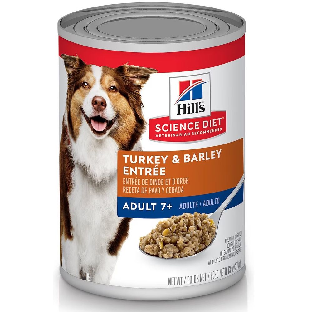 HILLS-SCIENCE-DIET-ADLT-7-TURKEY-BARLEY-CAN-DOG-FD-13OZX12