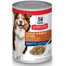 Hill's Science Diet Adult 7+ Turkey & Barley Entree Canned Dog Food, 13-oz, case of 12