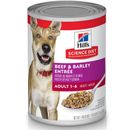 Hill's Science Diet Adult Beef & Barley Entree Canned Dog Food, 13-oz, case of 12