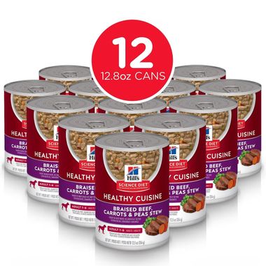 HILLS-SCIENCE-DIET-ADULT-BRAISED-BEEF-CARRTS-PEAS-STEW-WET-DOG-FD-12X12