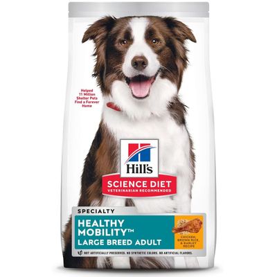 HILLS-SCIENCE-DIET-ADULT-HEALTHY-MOBILITY-LG-BREED-CHICKEN-RICE-DRY-DOG-FD-30LB
