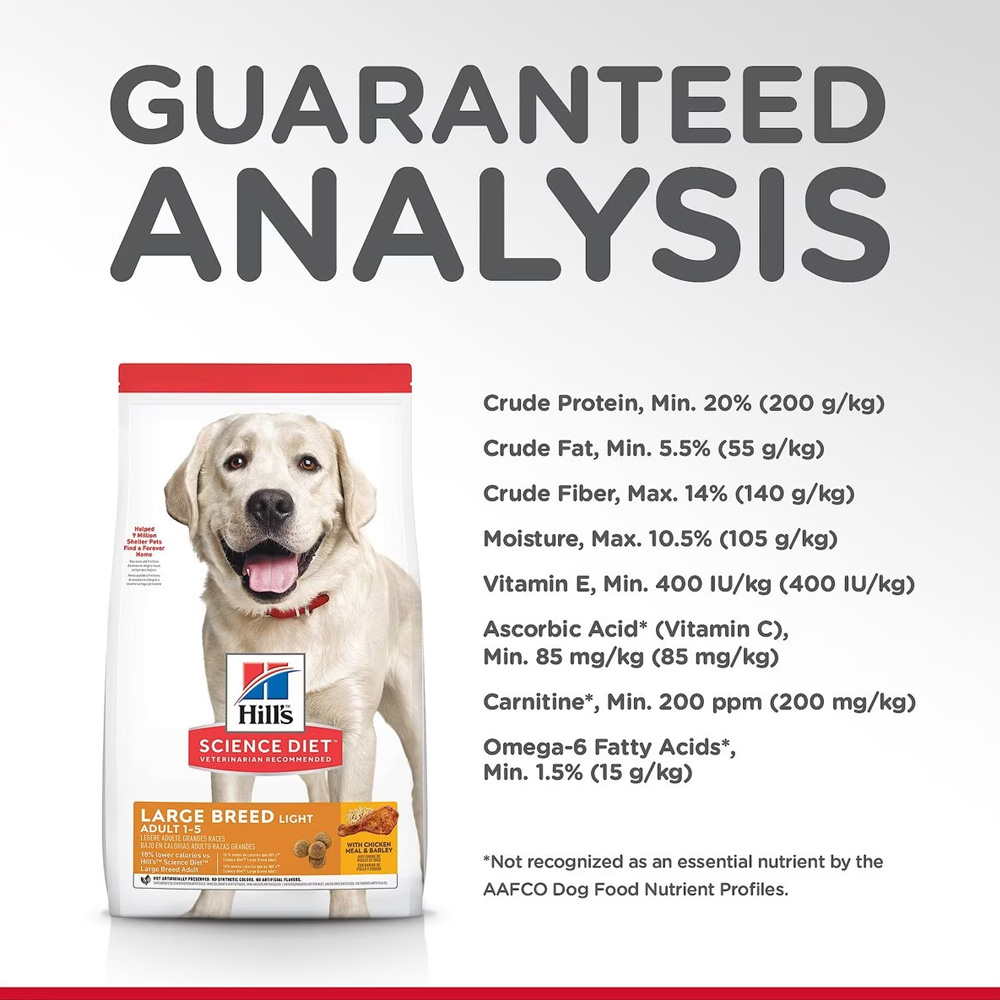 HILLS-SCIENCE-DIET-ADULT-LGBREED-LIGHT-CHICKEN-MEAL-BARLEY-DRY-DOG-FD-30LB