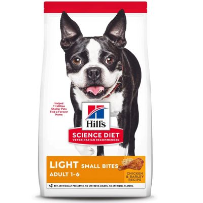 HILLS-SCIENCE-DIET-ADULT-LIGHT-SMBITES-CHICKEN-MEAL-BARLEY-DRY-DOG-FD-5LB