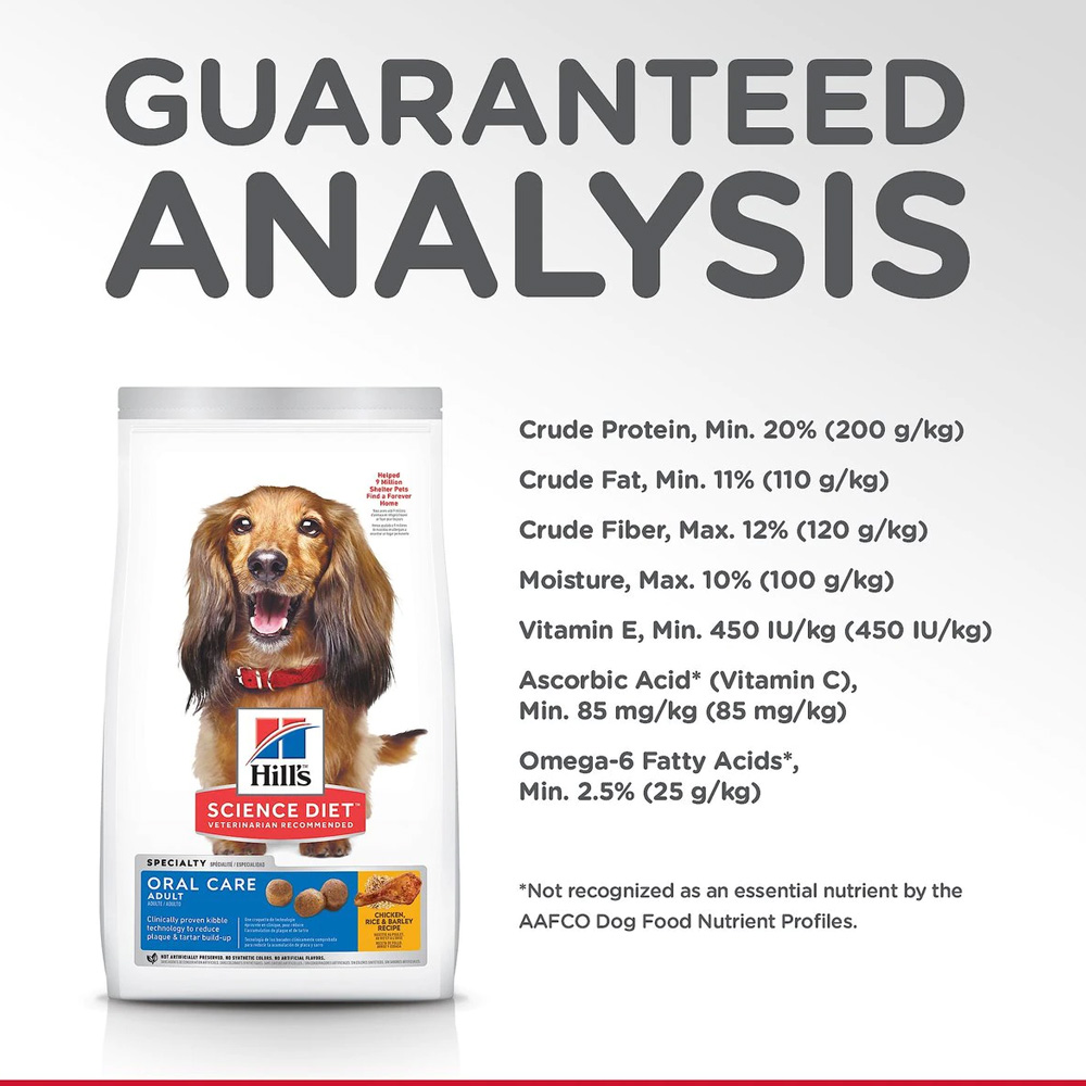 HILLS-SCIENCE-DIET-ADULT-ORAL-CARE-CHICKEN-RICE-BARLEY-DRY-DOG-FD-4LB