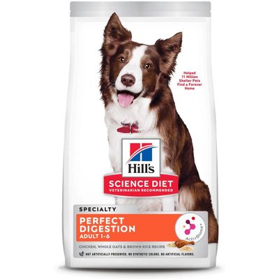 HILLS-SCIENCE-DIET-ADLT-PRFCT-DIGSTION-CHCKN-RICE-OATS-DRY-DOG-FD-12LB