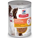 Hill's Science Diet Adult Perfect Digestion Chicken, Vegetable & Rice Stew Canned Dog Food, 12.8 oz can, case of 12