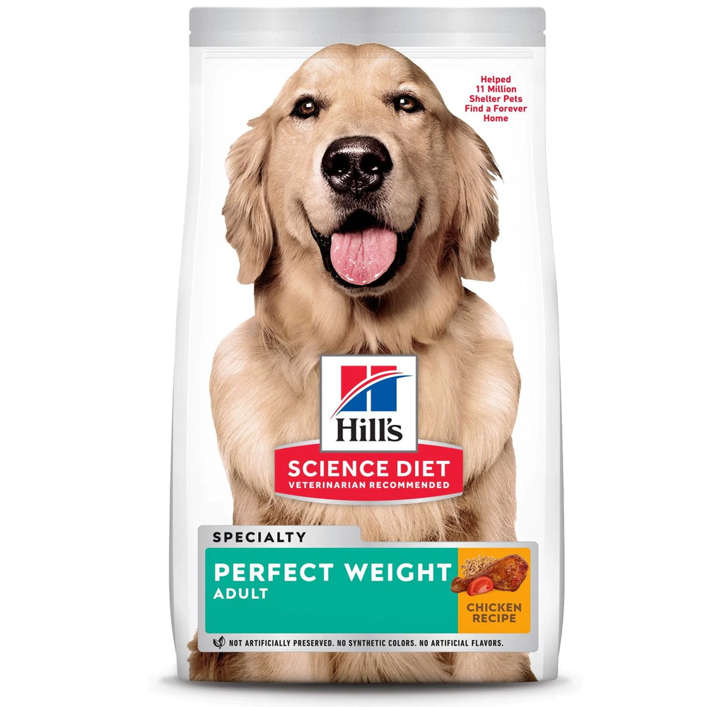 Hill's Science Diet Adult Perfect Weight Chicken Recipe Dry Dog Food, 25-lb bag
