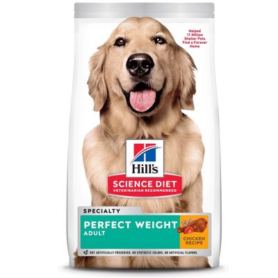 HILLS-SCIENCE-DIET-ADULT-PERFECT-WEIGHT-CHICKEN-DRY-DOG-FD-4LB