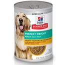Hill's Science Diet Adult Perfect Weight Hearty Vegetable & Chicken Stew Canned Dog Food, 12.5-oz can, case of 12
