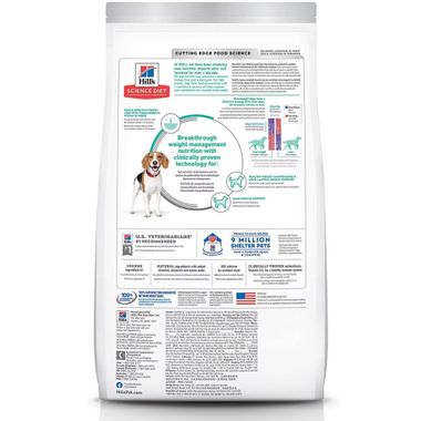 HILLS-SCIENCE-DIET-ADULT-PERFECT-WEIGHT-SM-BITES-CHICKEN-DRY-DOG-FD-25LB
