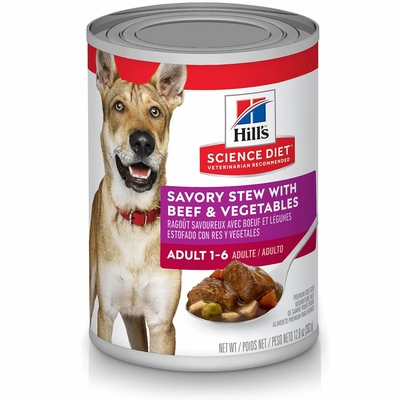 HILLS-SCIENCE-DIET-ADULT-STEW-BEEFF-VEGTBL-WET-DOG-FD-12X12