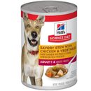 Hill's Science Diet Adult Savory Stew with Chicken & Vegetables Canned Dog Food, 12.8-oz can, case of 12