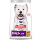 Hill's Science Diet Adult Sensitive Stomach & Sensitive Skin Small Bites Dry Dog Food, 4-lb Bag Hill's Science Diet Adult Sensitive Stomach & Sensitive Skin Small Bites Dry Dog Food, 4-lb Bag