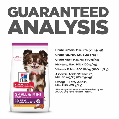 HILLS-SCIENCE-DIET-ADLT-SNSITVE-STMCH-SKIN-SM-MINI-BRD-CHCKN-DRY-DOG-FD-4LB