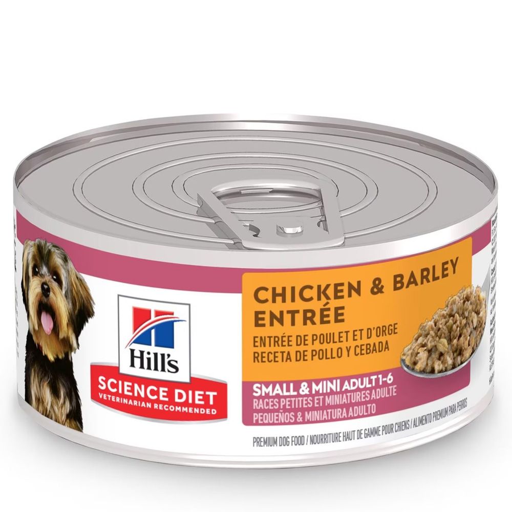HILLS-SCIENCE-DIET-SM-MINI-CHCKN-BRLEY-CAN-DOG-FD-5OZX24