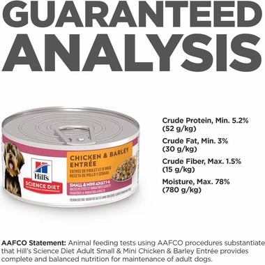 HILLS-SCIENCE-DIET-SM-MINI-CHCKN-BRLEY-CAN-DOG-FD-5OZX24
