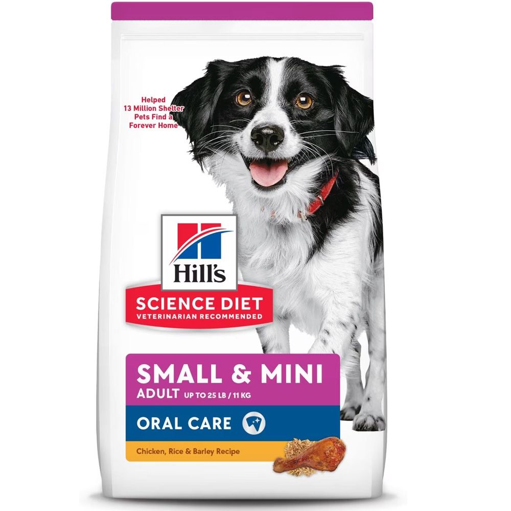 HILLS-SCIENCE-DIET-ORAL-CARE-SM-MINI-CHICKEN-ADULT-DRY-DOG-FD-4LB