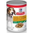 Hill's Science Diet Puppy Savory Stew with Chicken & Vegetables Canned Dog Food, 12.8-oz, case of 12