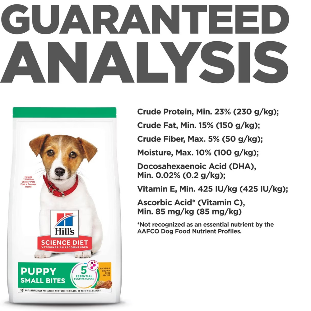 HILLS-SCIENCE-DIET-PUPPY-SMBITES-CHICKEN-BROWN-RICE-DRY-DOG-FD-12LB