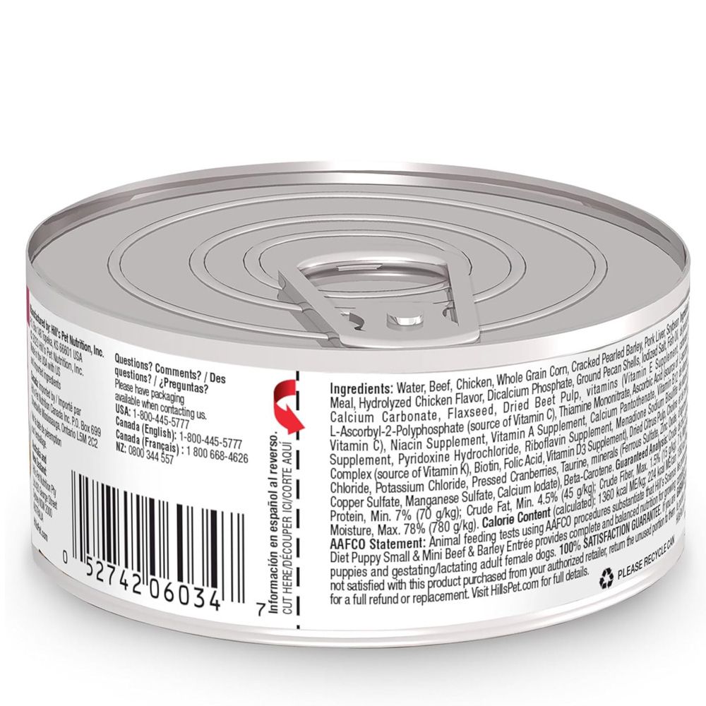 HILLS-SCIENCE-DIET-PPPY-SM-MINI-BF-BRLEY-CAN-DOG-FD-5OZX24