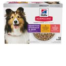 Hill's Science Diet Sensitive Stomach & Skin Variety Pack Adult Canned Dog Food, 12.8 oz can, case of 12