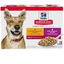 Hill's Science Diet Variety Pack Adult Canned Dog Food, 13-oz, case of 12