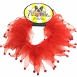 Holiday Party Collar - Red Rhinestones - Large (14")