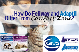 How Do Feliway and Adaptil Differ from Comfort Zone with Feliway and Comfort Zone with D.A.P.?