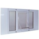 Ideal Pet Aluminum Sash Window Pet Door Extra Large 27" - 32"