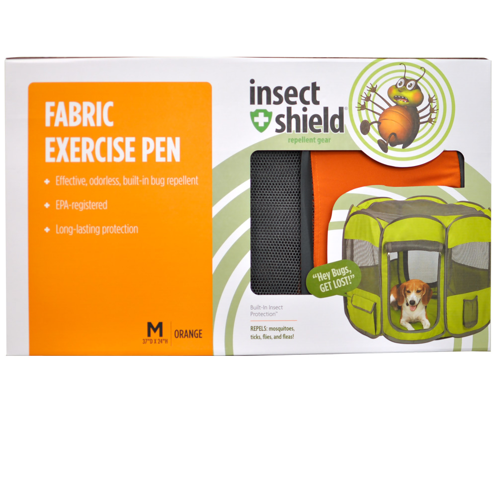 INSECT-SHIELD-FABRIC-EXERCISE-PEN-MEDIUM-ORANGE