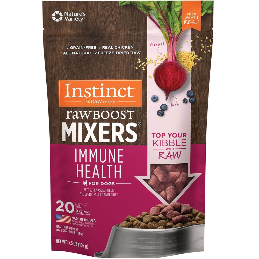 Instinct Freeze Dried Raw Boost Mixers GrainFree Immune Health Recipe