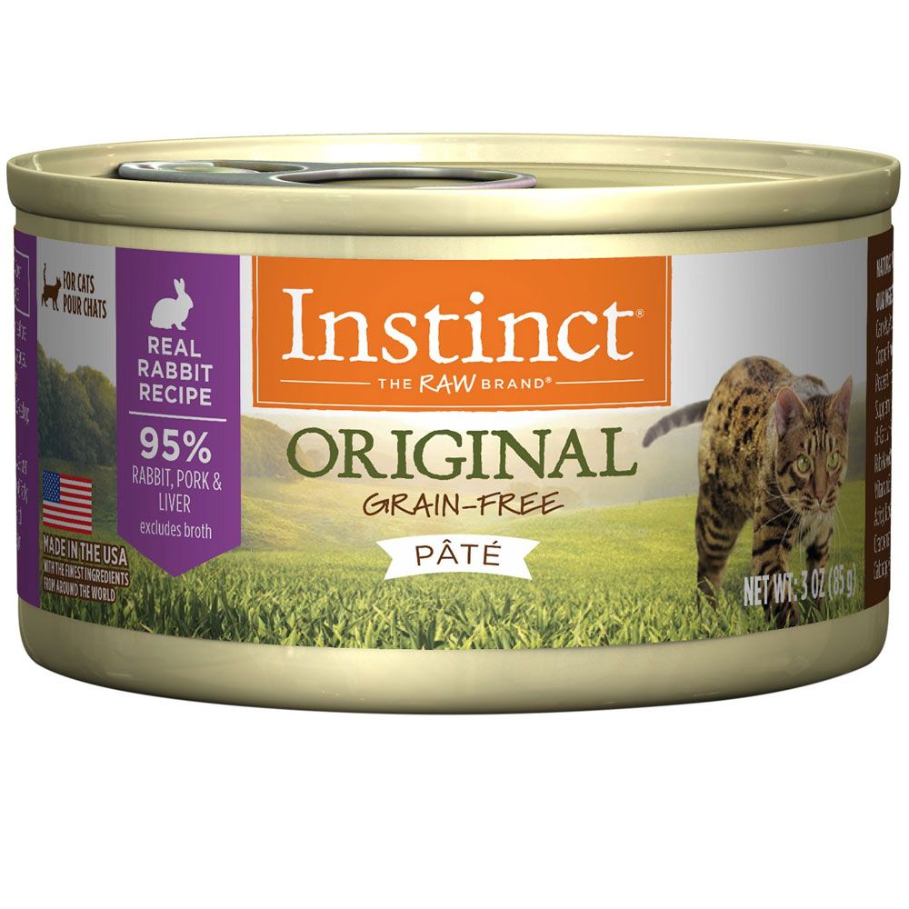 Instinct Original GrainFree Pate Real Rabbit Recipe Wet Canned Cat