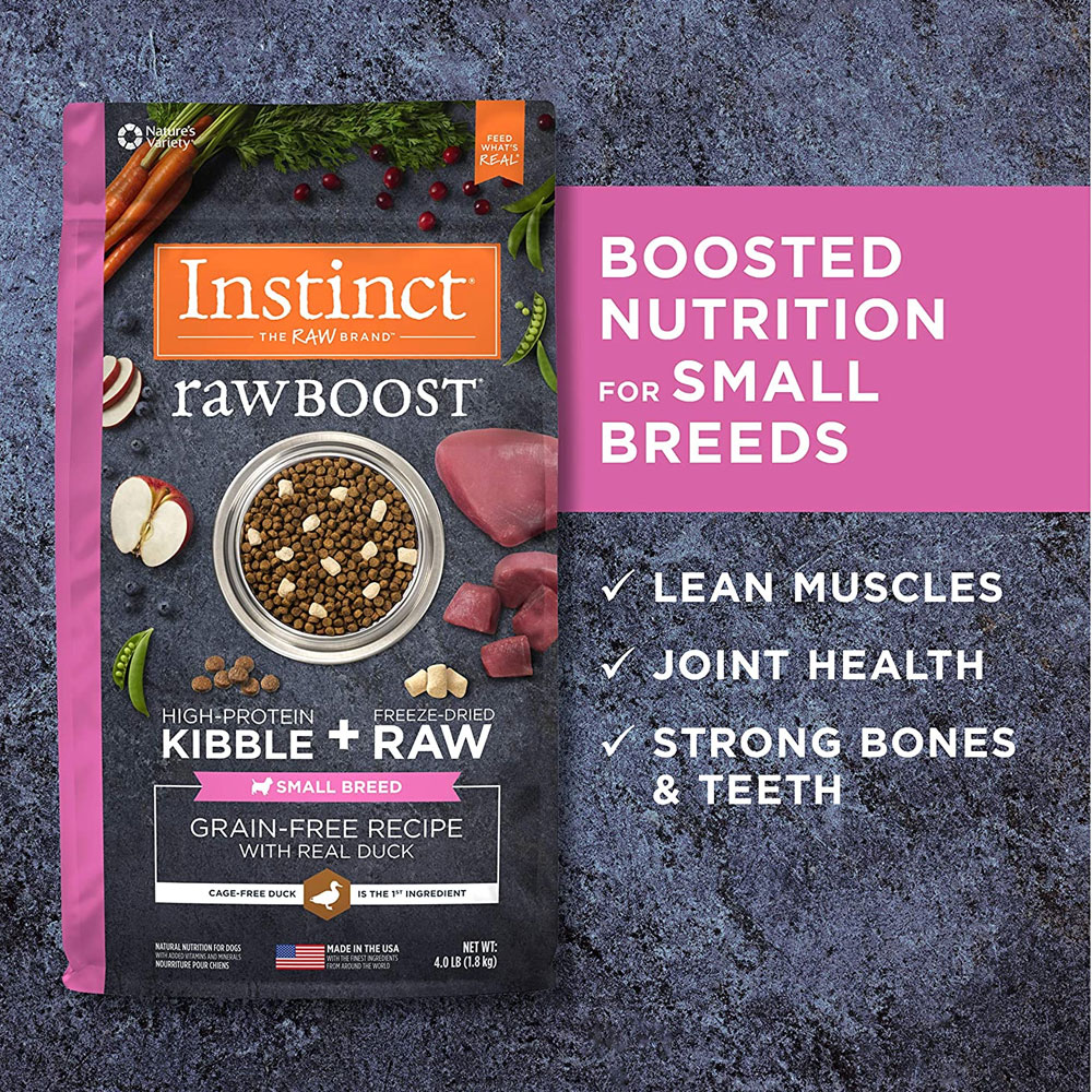 Instinct Raw Boost Small Breed GrainFree Recipe with Real Duck