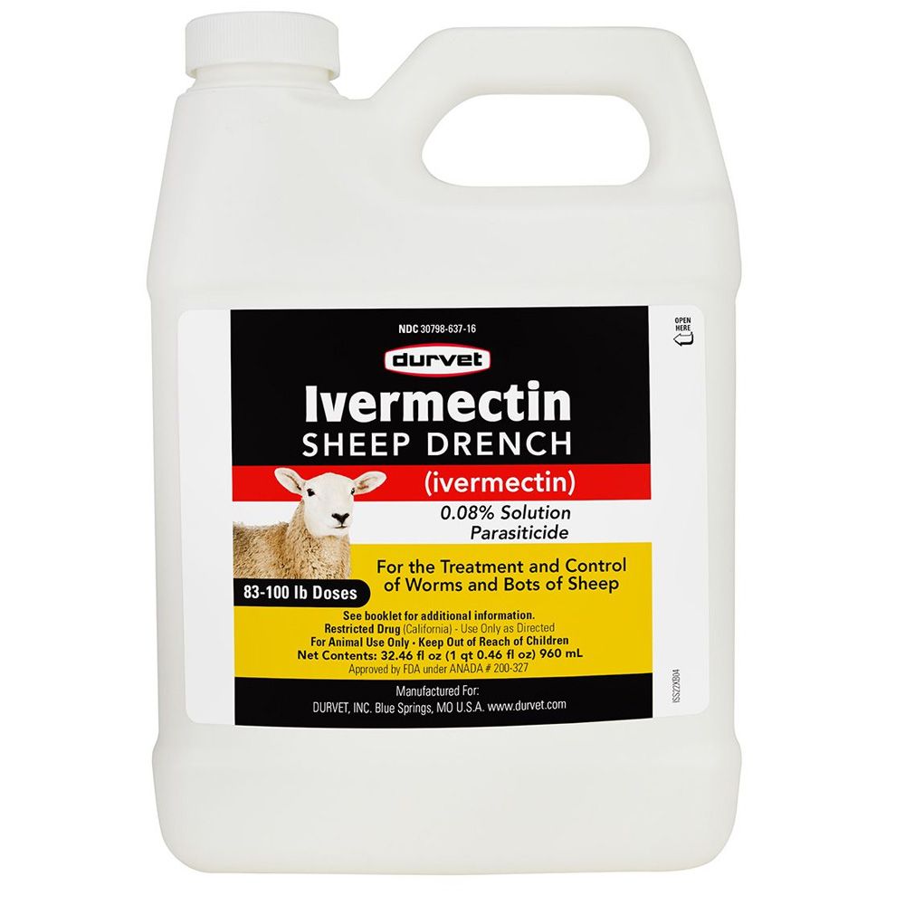 Ivermectin Sheep Drench 0.08 Solution, 960mL On Sale EntirelyPets