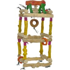 Java Wood Toy - Hanging Double Tower (Large) | On Sale | EntirelyPets