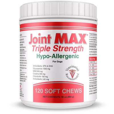 JOINT-MAX-TRIPLE-STRENGTH-HYPO-ALLERGENIC-120-SOFT-CHEWS