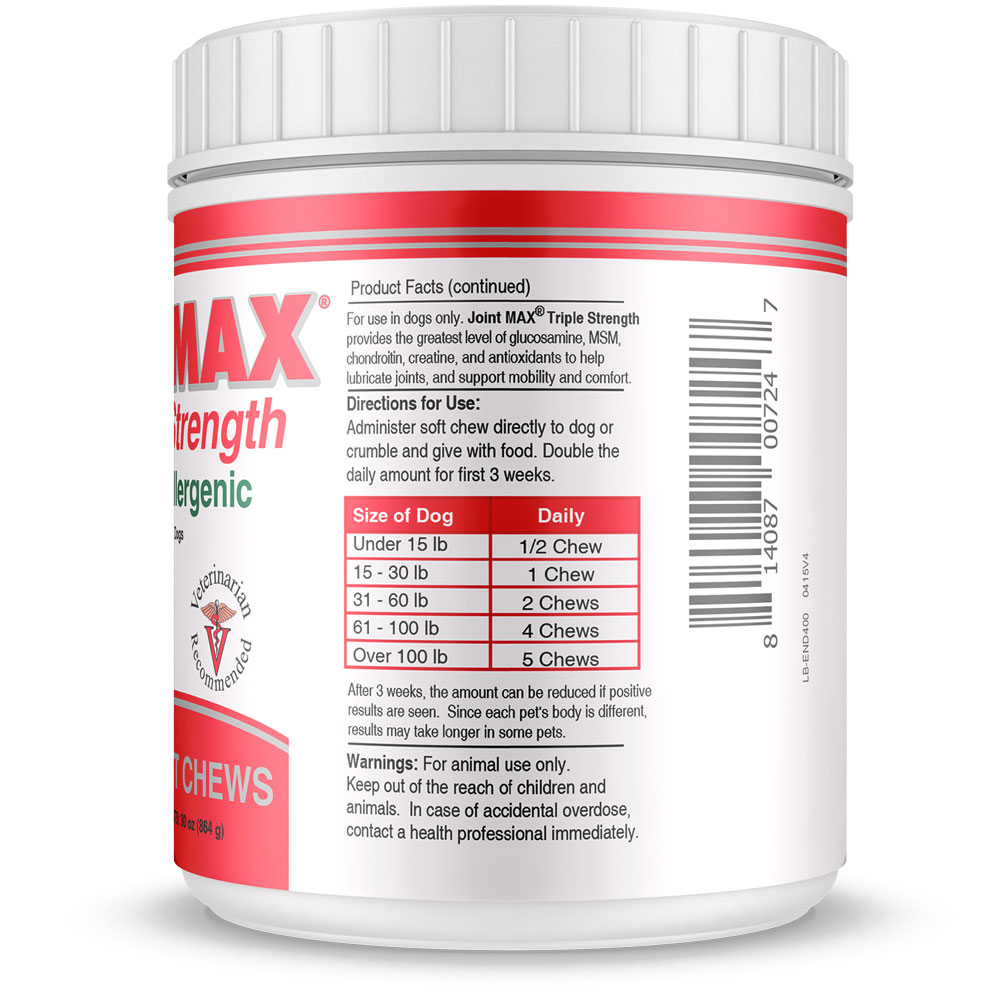 JOINT-MAX-TRIPLE-STRENGTH-HYPO-ALLERGENIC-120-SOFT-CHEWS