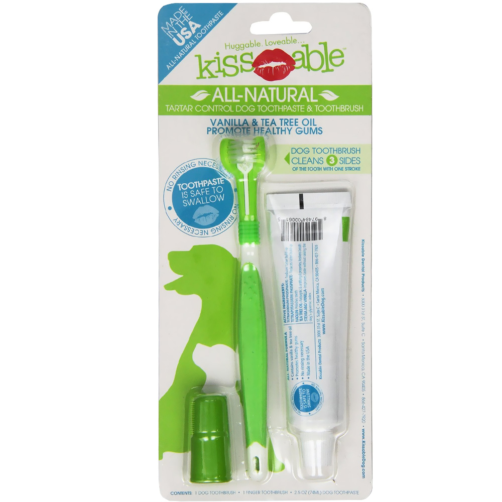 KissAble Toothpaste & Toothbrush Kit for Dogs On Sale EntirelyPets