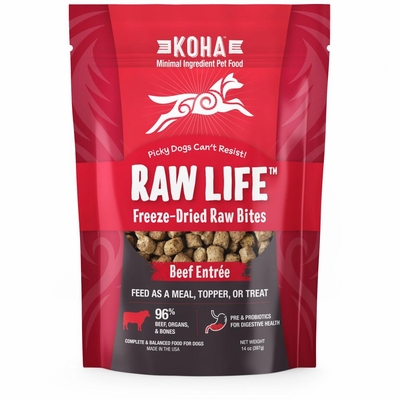 KOHA-DOG-RAW-LIFE-BITES-BEEF-FD-14OZ