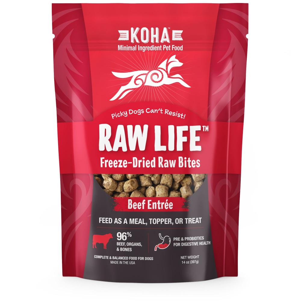 KOHA-DOG-RAW-LIFE-BITES-BEEF-FD-14OZ
