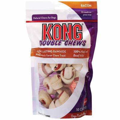 KONG-DOUBLE-CHEWS-BACON-RAWHIDE-MINI-10-PACK