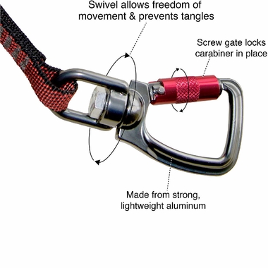 KURGO-SWIVEL-TETHER-RED