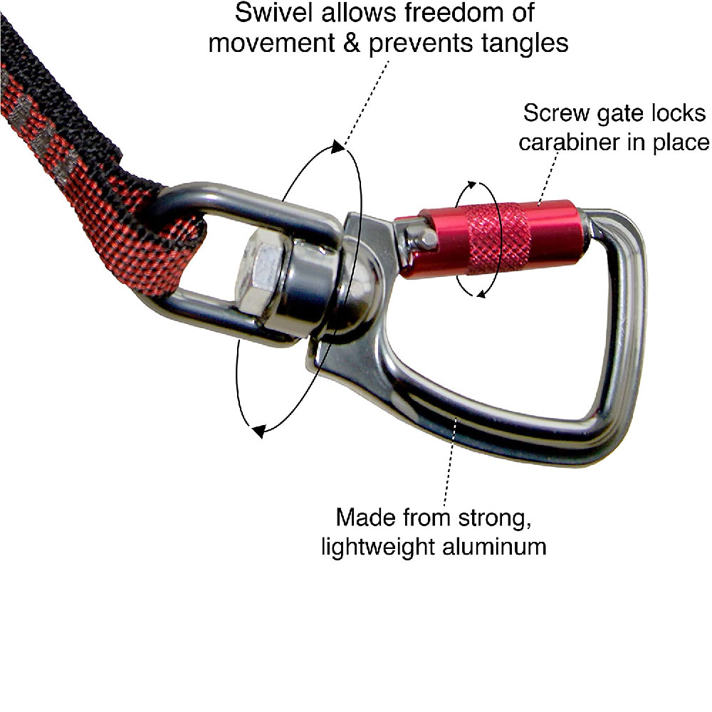 KURGO-SWIVEL-TETHER-RED
