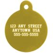 Large Circle Pet ID Tag